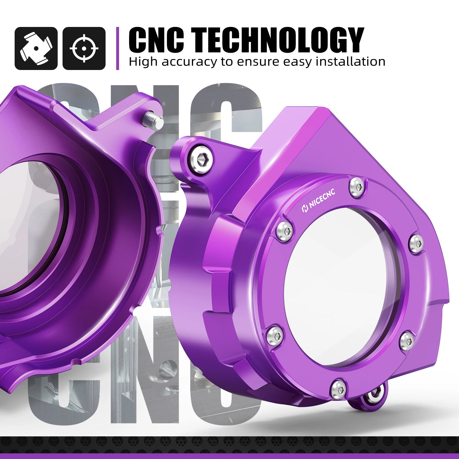 NICECNC For Surron Light Bee X Electric Bike Engine Case Saver Motor Pulley Guard Cover Light Bee S Primary Belt Pulley Nut Kit RISE DEFENSE SYSTEMS.AI PRODUCTS