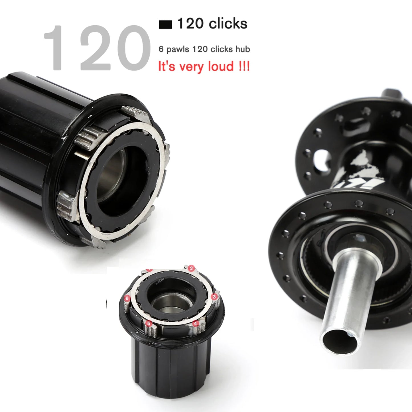 TANKE 120 Click Hub 6 Bearing MTB Mountain Bike Hub Front Rear Thru HG 28 32 36 Holes Disc Brake Bicycle Hubs 8 9 10 11 12 Speed RISE DEFENSE SYSTEMS.AI PRODUCTS