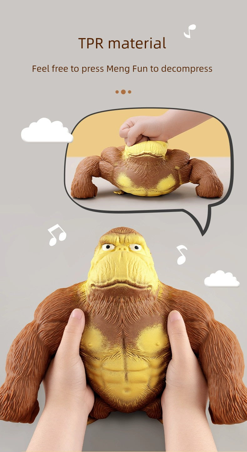 Internet Celebrity Funny Fun Pressing Vent Toy Gorilla RISE DEFENSE SYSTEMS.AI PRODUCTS