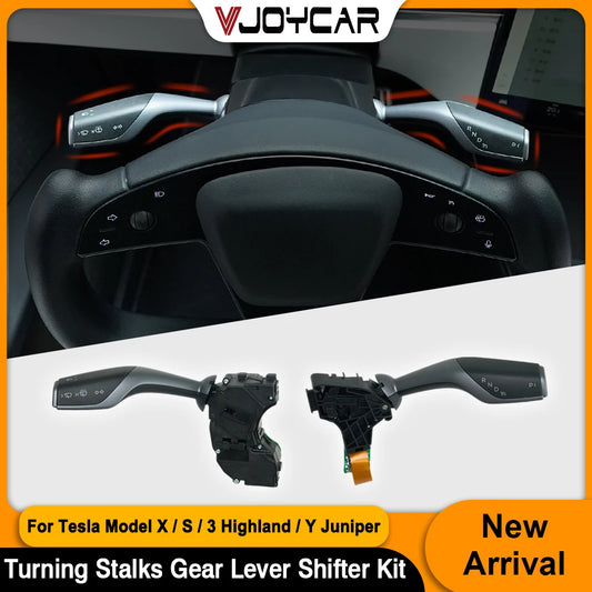 Opearting Gear Lever for Tesla Model S X Model 3 Highland Physcial Turn Signal Gear Shifter Lever Turning Stalk Handle RISE DEFENSE SYSTEMS.AI PRODUCTS