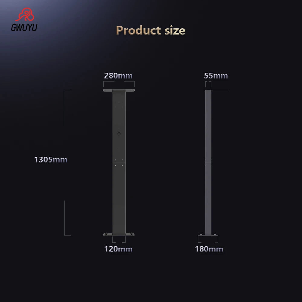 GWUYU EV Charging Station Pile Post Universal Upright Post Outdoor Weather-Proof Pedestal Holder Stand Type 1 Type 2 Charger RISE DEFENSE SYSTEMS.AI PRODUCTS
