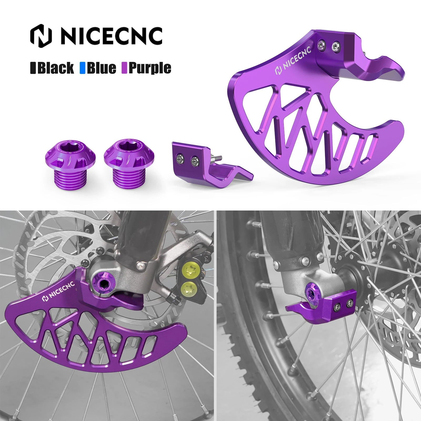 For Surron Light bee X Front Brake Disc Guard & Fork Leg Guards & Wheel Axle Bolt Nut Light bee S Light bee L1E Segway X160 X260 RISE DEFENSE SYSTEMS.AI PRODUCTS