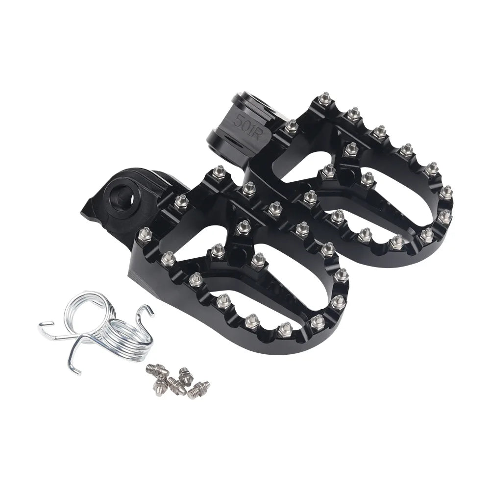 Footrest Foot Pegs Footpegs Rests Pedals For KTM 690 950 990 1050 1090 1190 1290 50 65 85 125 250 SX 50SX 125SX 250SX 85SX RISE DEFENSE SYSTEMS.AI PRODUCTS
