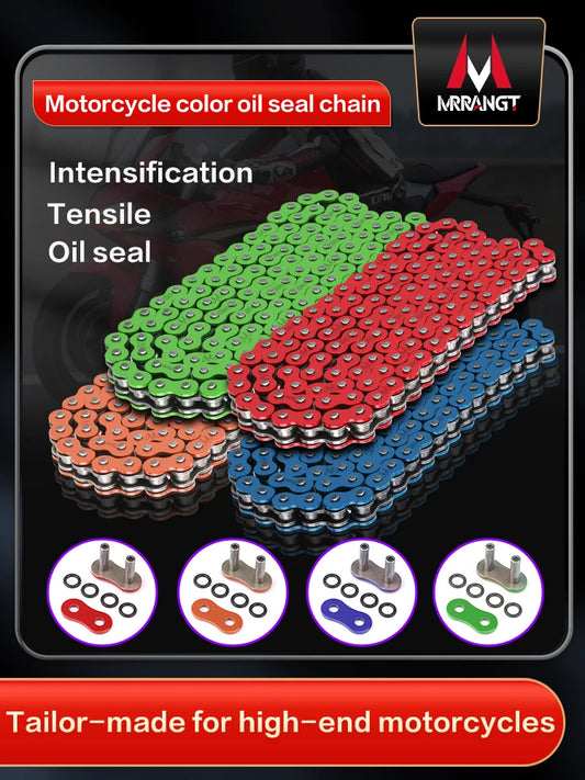 O ring seal Mrrangt 428 520 525 120L 136L chain for Universal honda yamaha kawasaki suzuki ATV dirt bike off road motorcycle RISE DEFENSE SYSTEMS.AI PRODUCTS