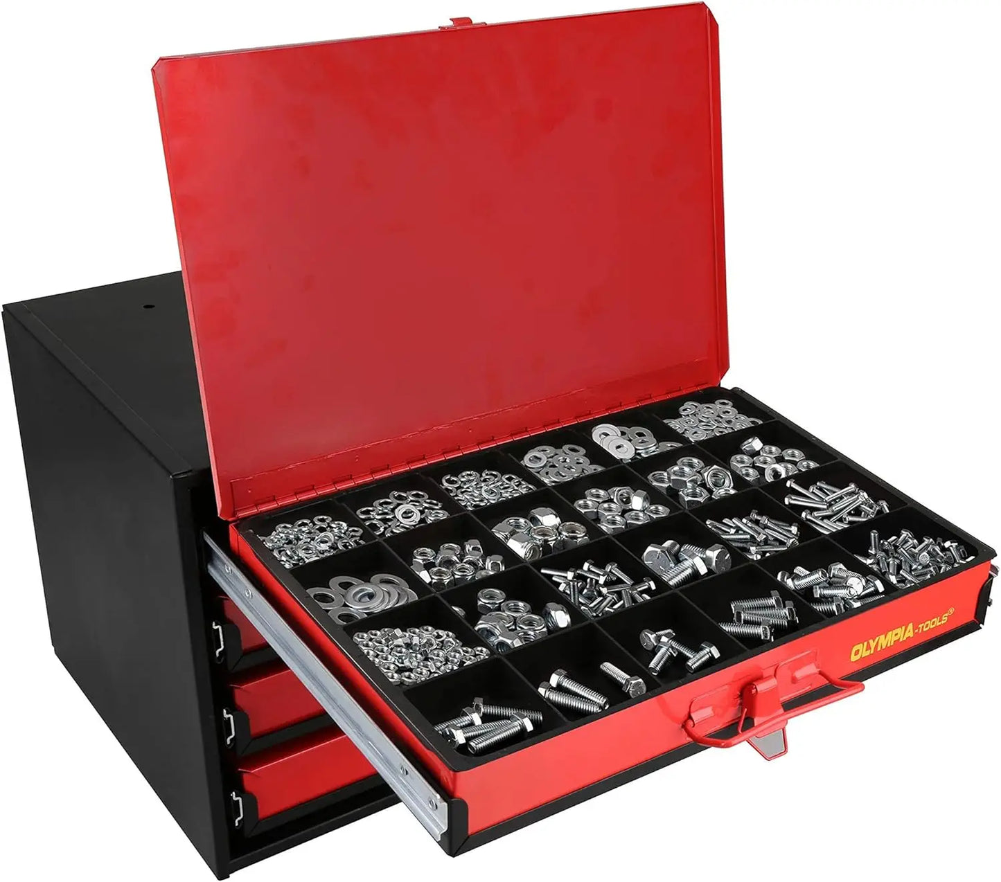 4-Drawer Hardware Organizer includes 2500-pieces Small Hardware, A series of bolt cutter receptions are designed RISE DEFENSE SYSTEMS.AI PRODUCTS