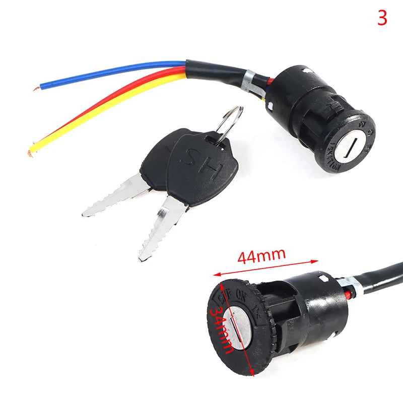 1Pc E-Bike Key Power Lock  Universal Ignition Switch Key Power Lock For Electric Bicycle Electric Scooter RISE DEFENSE SYSTEMS.AI PRODUCTS
