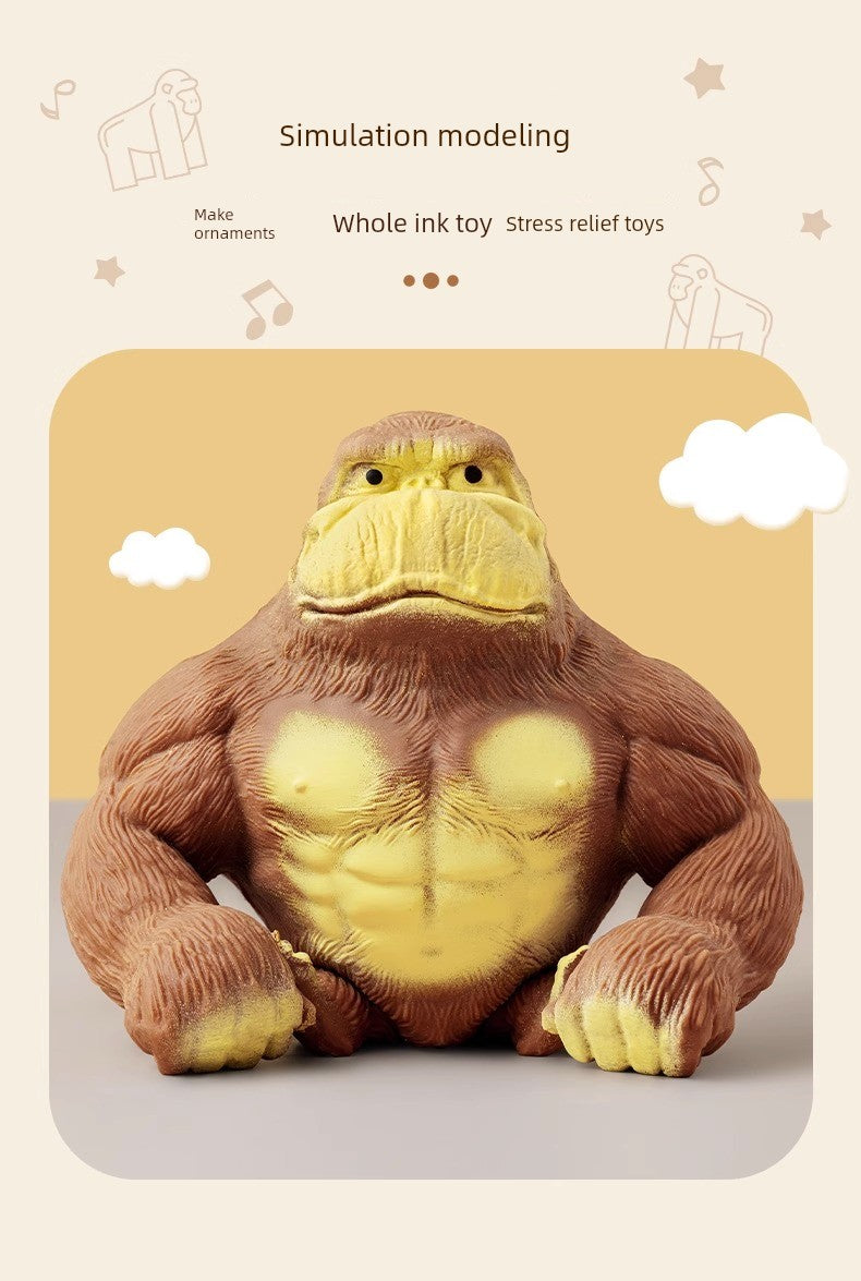 Funny Quirky Squeezing Toy Vent Pressing Gorilla RISE DEFENSE SYSTEMS.AI PRODUCTS