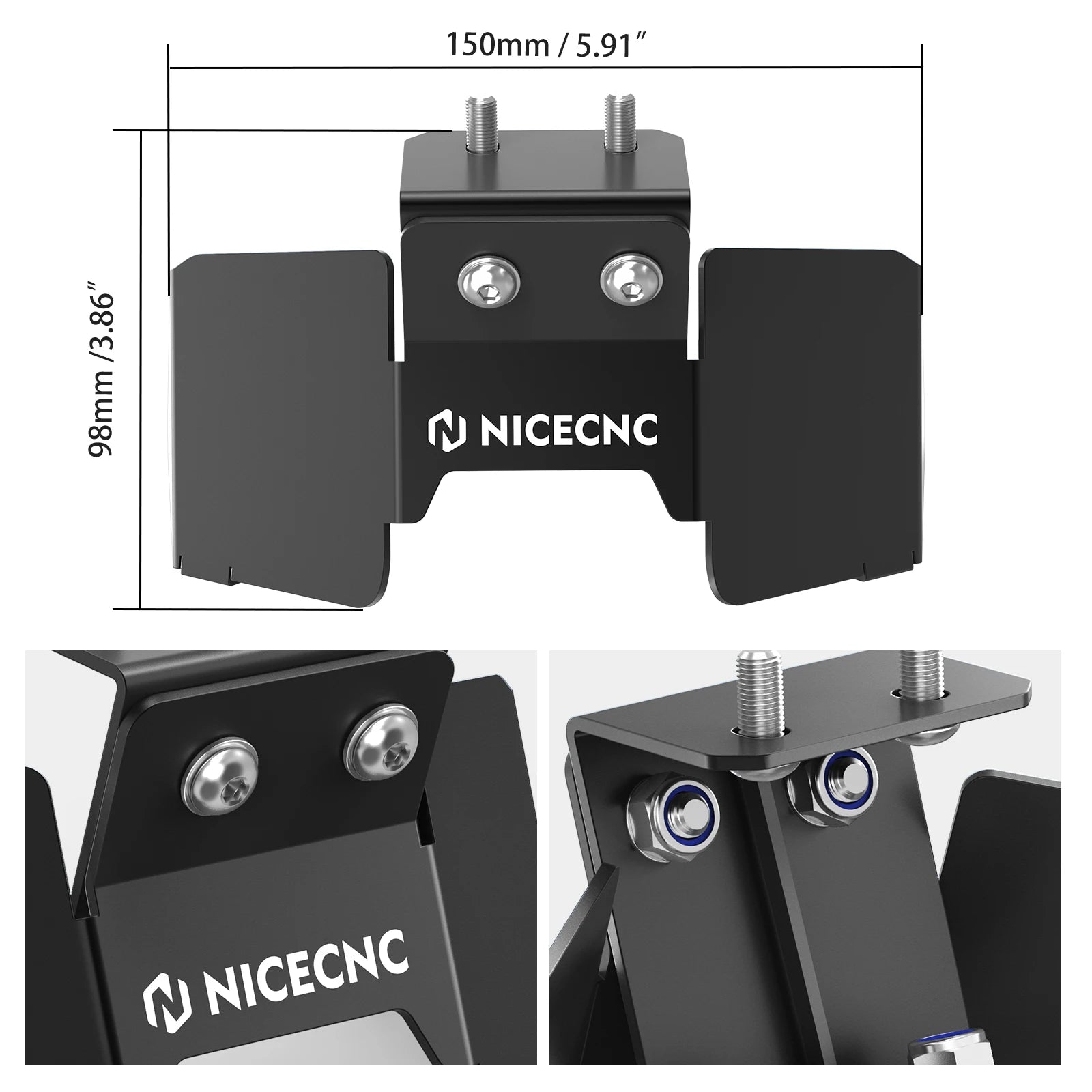 NICECNC For Surron Light Bee X S L1E Segway X160 X260 Electric Dirt Bike Battery Lid Extension Battery Latch Heighten Extender RISE DEFENSE SYSTEMS.AI PRODUCTS
