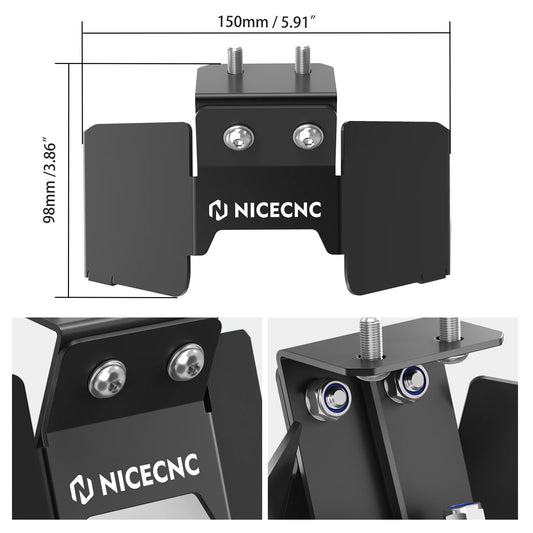 NICECNC For Surron Light Bee X S L1E Segway X160 X260 Electric Dirt Bike Battery Lid Extension Battery Latch Heighten Extender RISE DEFENSE SYSTEMS.AI PRODUCTS