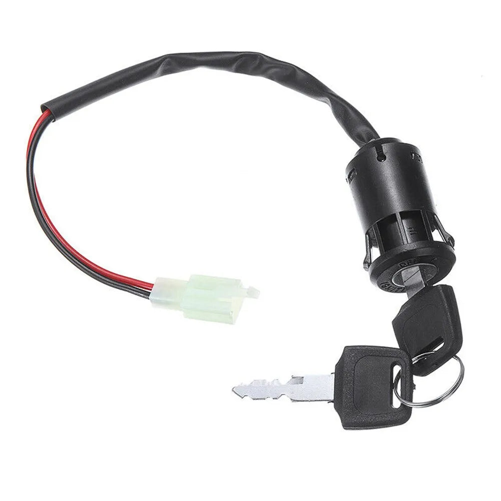 Moped Ignition Key Switch 2 Wire 28mm Hole ATV Dirt Bike Accessory Electric Motorcycle Go-Kart On/Off Tool Durable RISE DEFENSE SYSTEMS.AI PRODUCTS