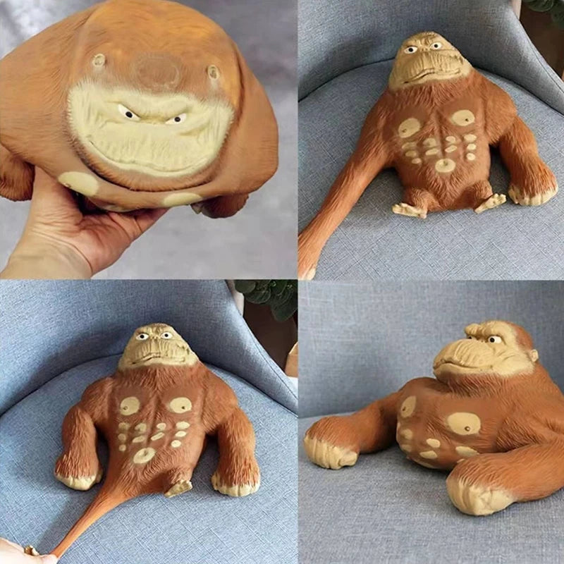 Giant Anti Stress Gorilla Toy Squeezing Elastic Monkey Fun Gorilla Stress Relief Game Mini Children's Gift Birthday Gift RISE DEFENSE SYSTEMS.AI PRODUCTS