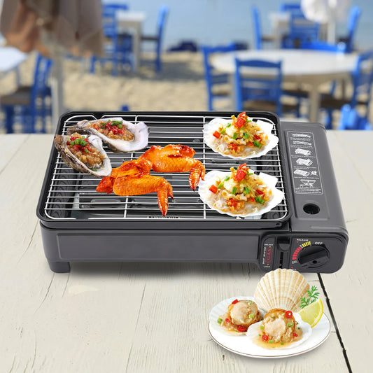 Portable Camping Grill Gas Stove Free Standing Butane Gas Stove Outdoor Gas Tank Stove for Hiking Camping RISE DEFENSE SYSTEMS.AI PRODUCTS