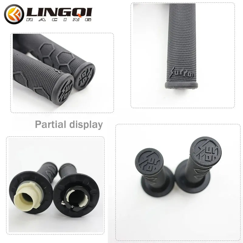 LINGQI Motorcycle Throttle Handle Bar Cover for SURRON Ultra Bee Pit Dirt Bike SUR RON SUR-RON Original 23mm Rubber Grips Parts RISE DEFENSE SYSTEMS.AI PRODUCTS