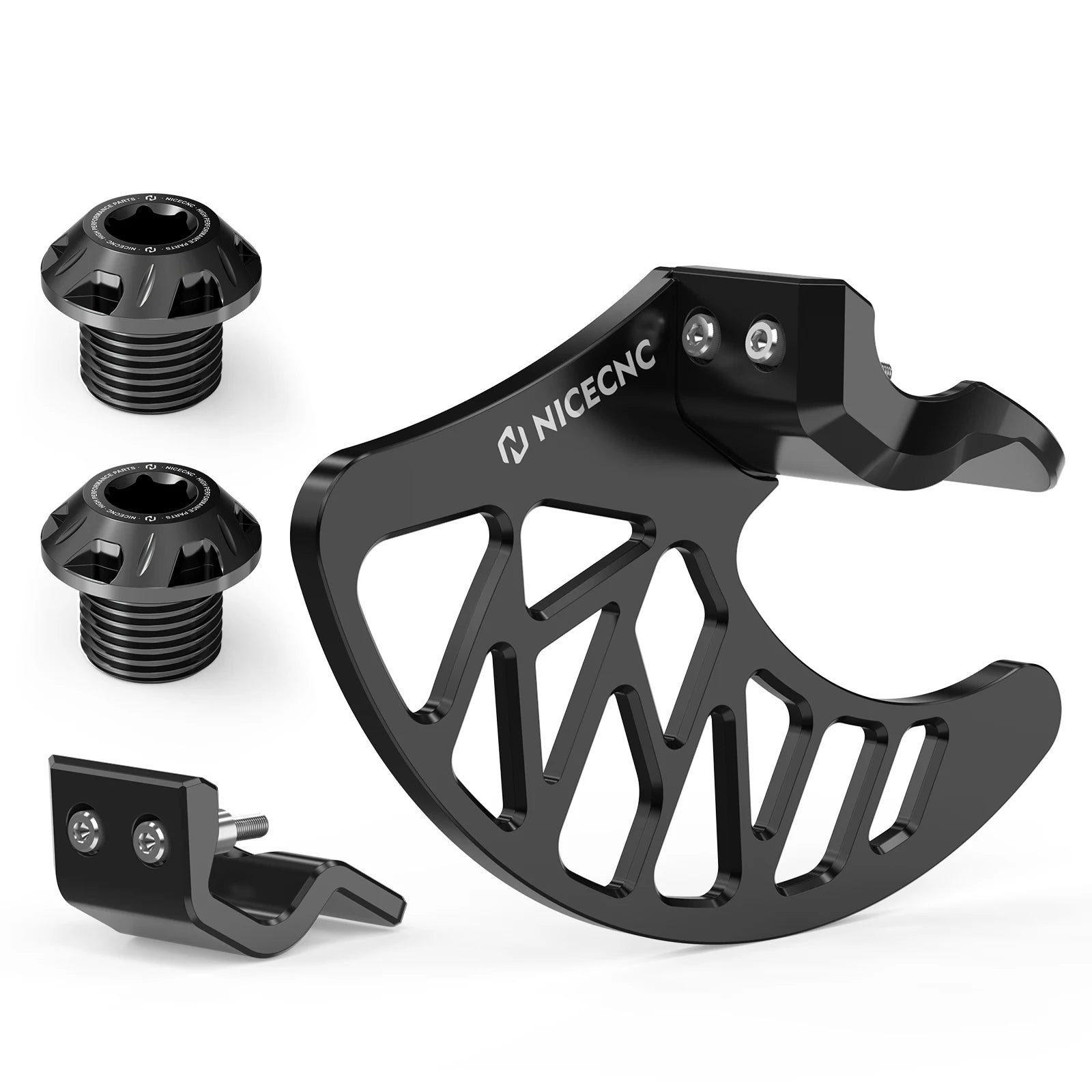 For Surron Light Bee X S L1E Front Brake Disc Guard Fork Leg Guards Wheel Axle Bolts Nuts Kit NICECNC Electric Bike Accessories RISE DEFENSE SYSTEMS.AI PRODUCTS