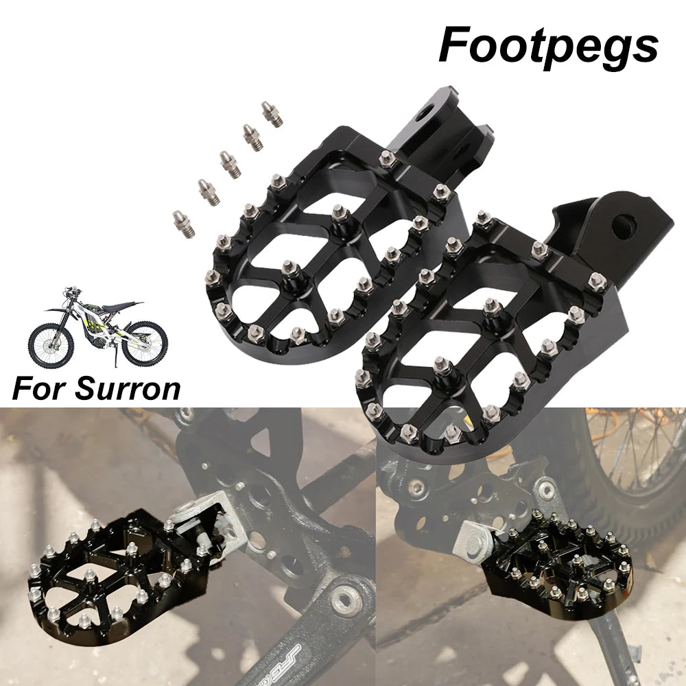 CNC Foot Peg For Surron Talaria Motorcycles Accessories Footpeg Footpedal For Talaria Sting Sur Ron Lightbee Honda CRF 150F 230F RISE DEFENSE SYSTEMS.AI PRODUCTS