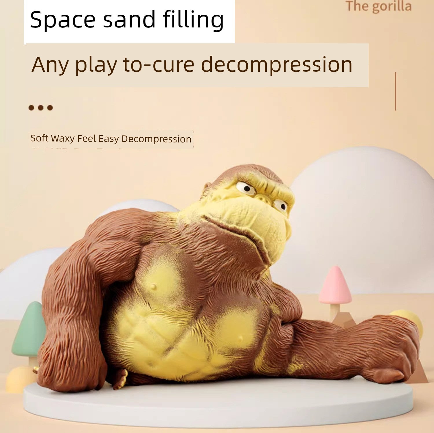 Internet Celebrity Funny Fun Pressing Vent Toy Gorilla RISE DEFENSE SYSTEMS.AI PRODUCTS