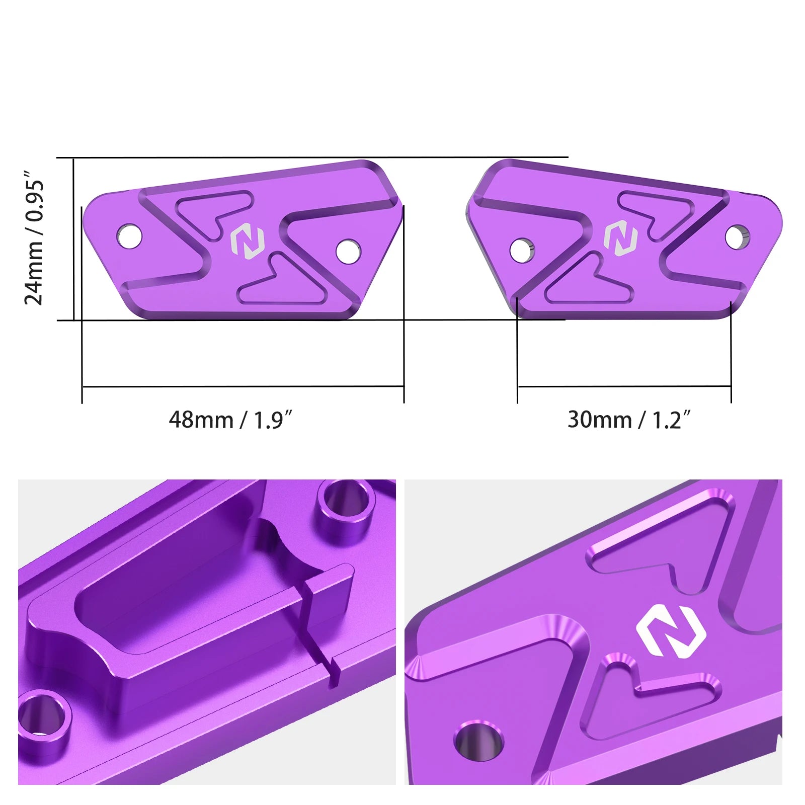 NICECNC For Surron Light Bee X S L1E Electric Dirt Bike Front Handlebar Bar Riser Mount Bracket Front Rear Brake Reservoir Cover RISE DEFENSE SYSTEMS.AI PRODUCTS