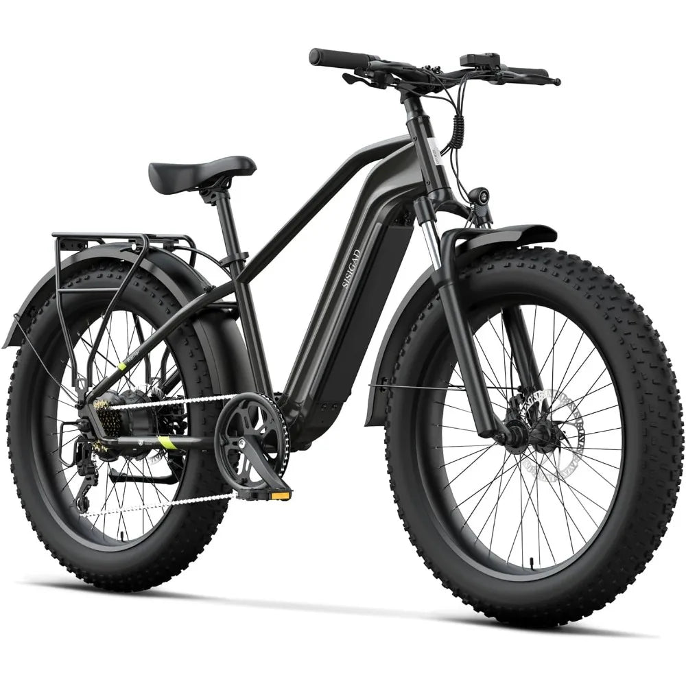 Electric Bike for Adults, Fat Tire,26" All-terrain Bicycle, Peak 1400W Motor, 50Miles Range and 32MPH Top Speed,7-Speed Ebike RISE DEFENSE SYSTEMS.AI PRODUCTS