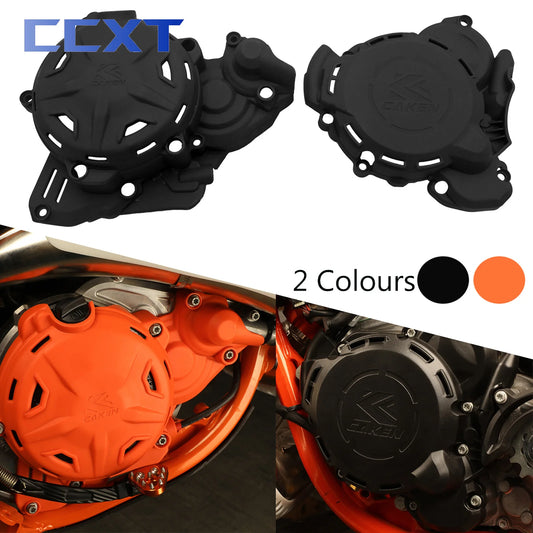 Motorcycle Clutch Cover Ignition Protector Guard For GasGas EX MC EC MCF ECF EXF For KTM SX SXF XC XCF XCW EXC 250-450 2023-2024 RISE DEFENSE SYSTEMS.AI PRODUCTS