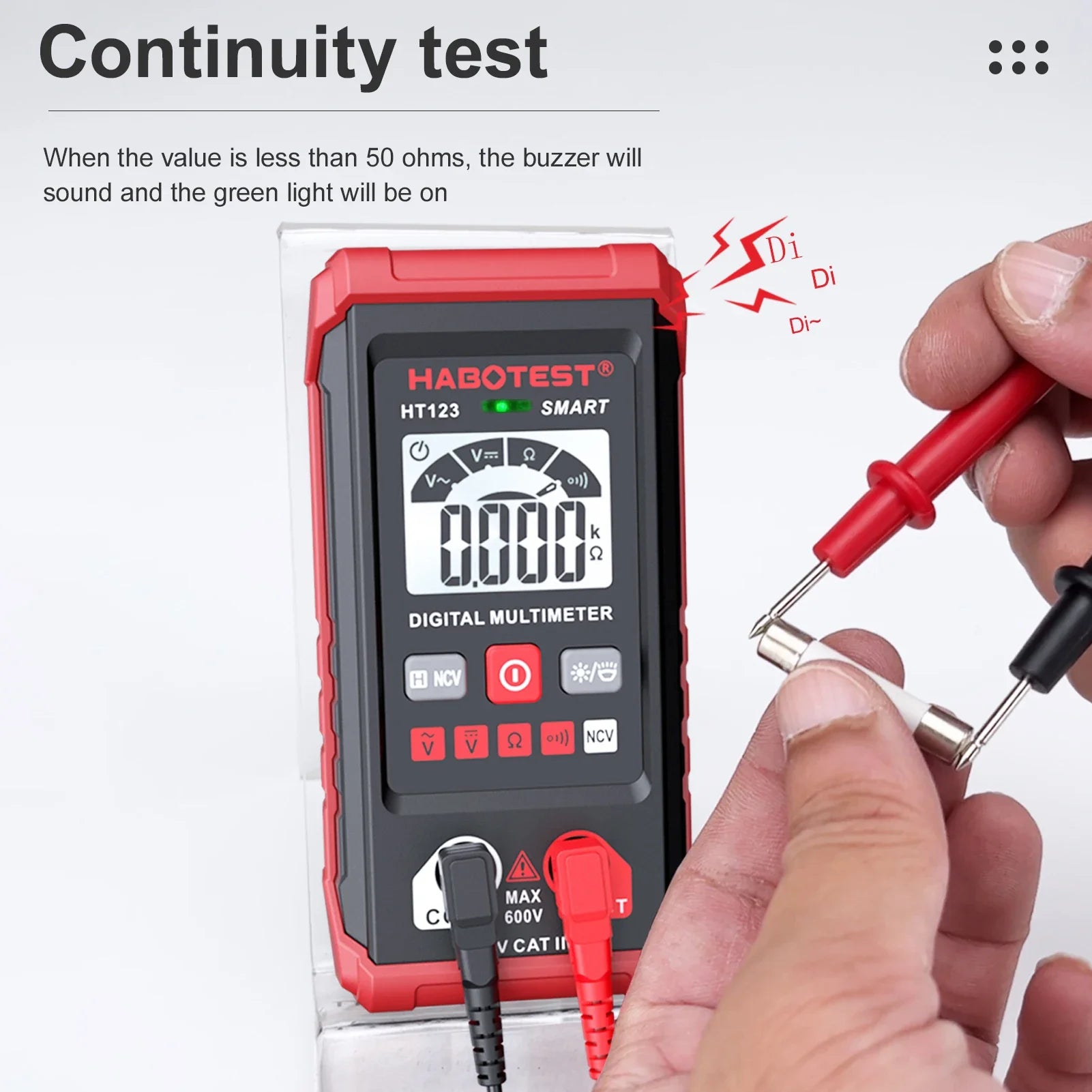 Digital Multimeter Voltage HT123 Resistance Measuring Automatic Identification Electrical Voltmeter Tester RISE DEFENSE SYSTEMS.AI PRODUCTS