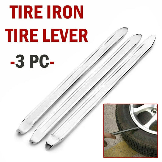 3PCS 11.81In Galvanized Type Auto Motorbike Tyre Spoon Car and Motorcycle Tire Lever 30cm Long Galvanized Tyre Spoon Supplies RISE DEFENSE SYSTEMS.AI PRODUCTS