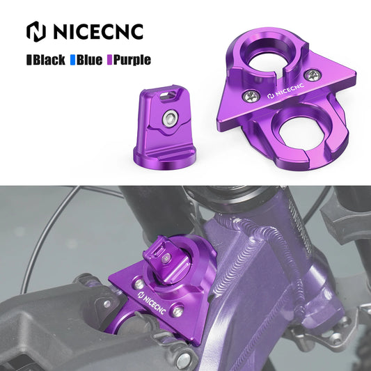 NICECNC Electric Dirt Bike Key Cover Case Keychain Ignition Switch Plate Guard Kit For Surron Light Bee X S L1E Segway X160 X260 RISE DEFENSE SYSTEMS.AI PRODUCTS
