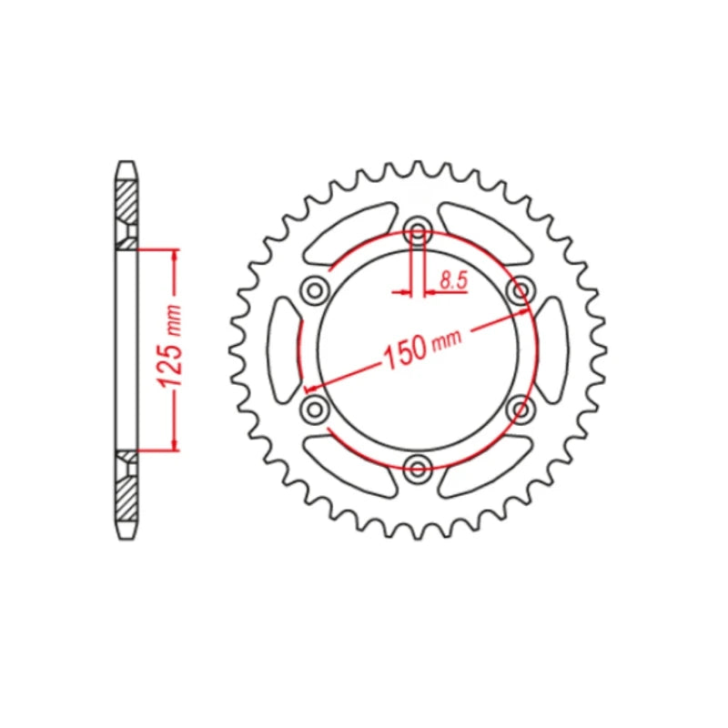 520 41T 16T Motorcycle Steel Aluminum Composite Front Rear Sprocket Kits For KTM 790 Duke 790 Duke L 2018-2020 890 Duke R 2020 RISE DEFENSE SYSTEMS.AI PRODUCTS