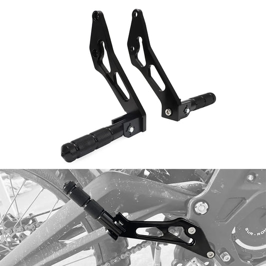 Motorcycle Rear Passenger Foot Peg Rests Pedal Peg Bracket For SURRON Sur-Ron Light Bee X Off-Road Electric Segway X160 X260 RISE DEFENSE SYSTEMS.AI PRODUCTS