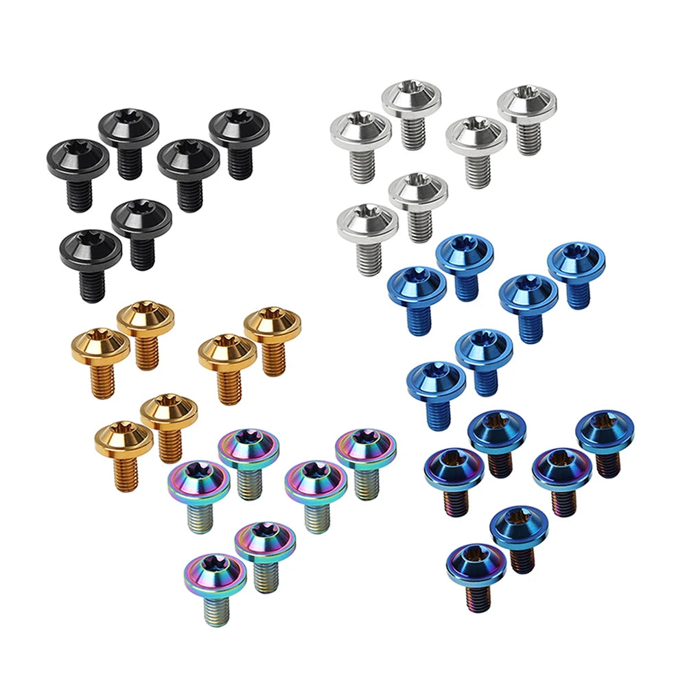 6pcs M6x10mm Titanium Alloy Bolts Truss Torx Head Screws Universal For Bike Motorcycle RISE DEFENSE SYSTEMS.AI PRODUCTS
