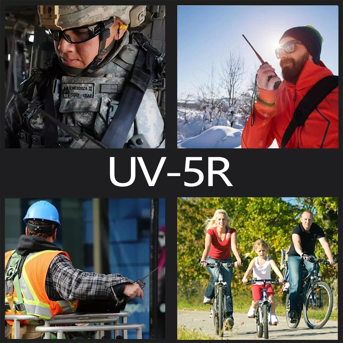 Baofeng Walkie Talkie UV 5R 5W 8W Dual Band Ham Two Way Radio Vhf Uhf FM Radio Handheld Transceiver Hunting 16KM RISE DEFENSE SYSTEMS.AI PRODUCTS
