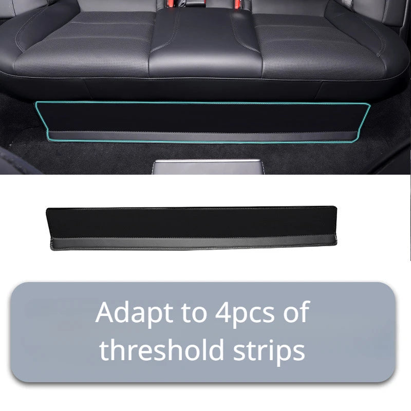 For Tesla Model 3+ Front Rear Door Sill Pad Door Welcome Pedal Threshold Strip 4PCS Leather New Model3 Highland 2024 Accessories RISE DEFENSE SYSTEMS.AI PRODUCTS