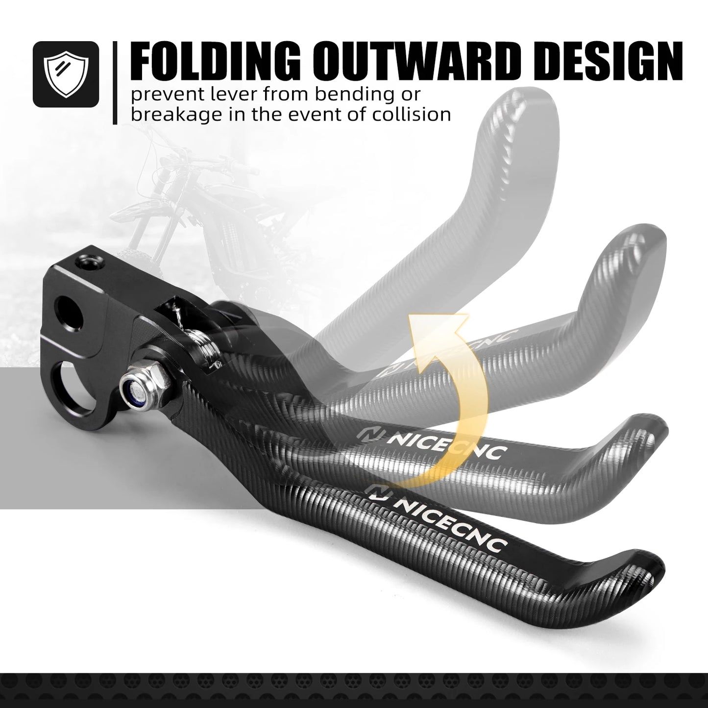 For Surron Light Bee X S L1E Digital Display Relocation Bracket Front Rear Brake Levers For Segway X160 X260 Electric Dirt Bike