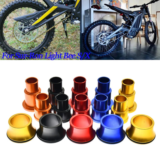 Motorcycle Front Rear Wheel Axle Hub Spacer Kit For Sur Ron Sur-Ron Surron Light Bee X & Light Bee S For Segway X160 X260 Parts RISE DEFENSE SYSTEMS.AI PRODUCTS