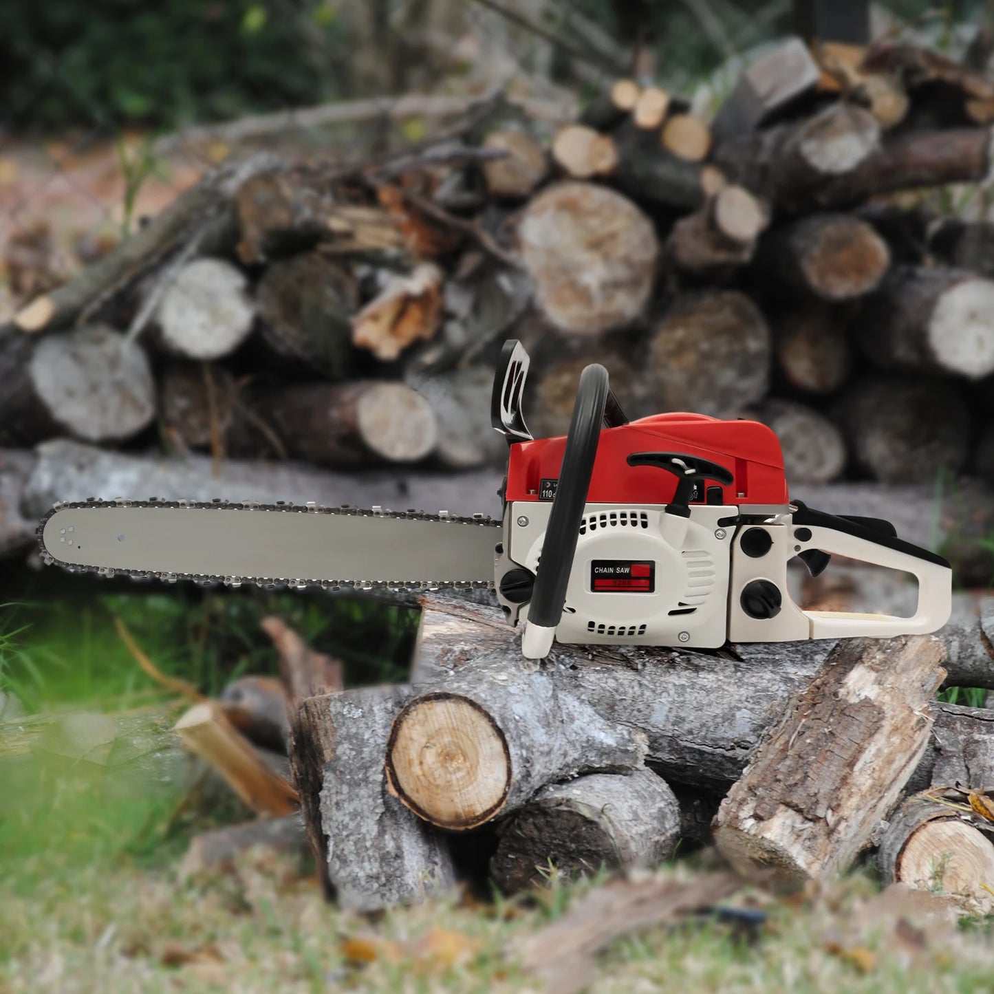 20 Inches 52cc Gasoline Chain Saw Gas-Powered Cordless Chainsaw for Cutting Wood Garden Tools RISE DEFENSE SYSTEMS.AI PRODUCTS