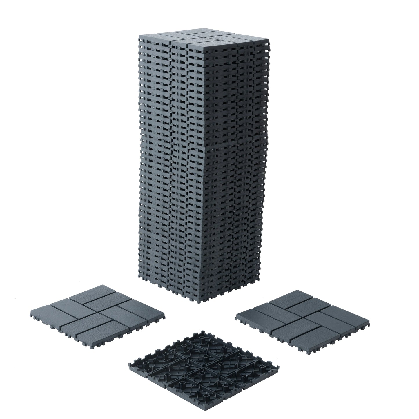 44 Pack Interlocking Patio Deck Tiles-12x12 Inch, Easy Install for Poolside, Balcony, Backyard - Durable Polypropyl RISE DEFENSE SYSTEMS.AI PRODUCTS