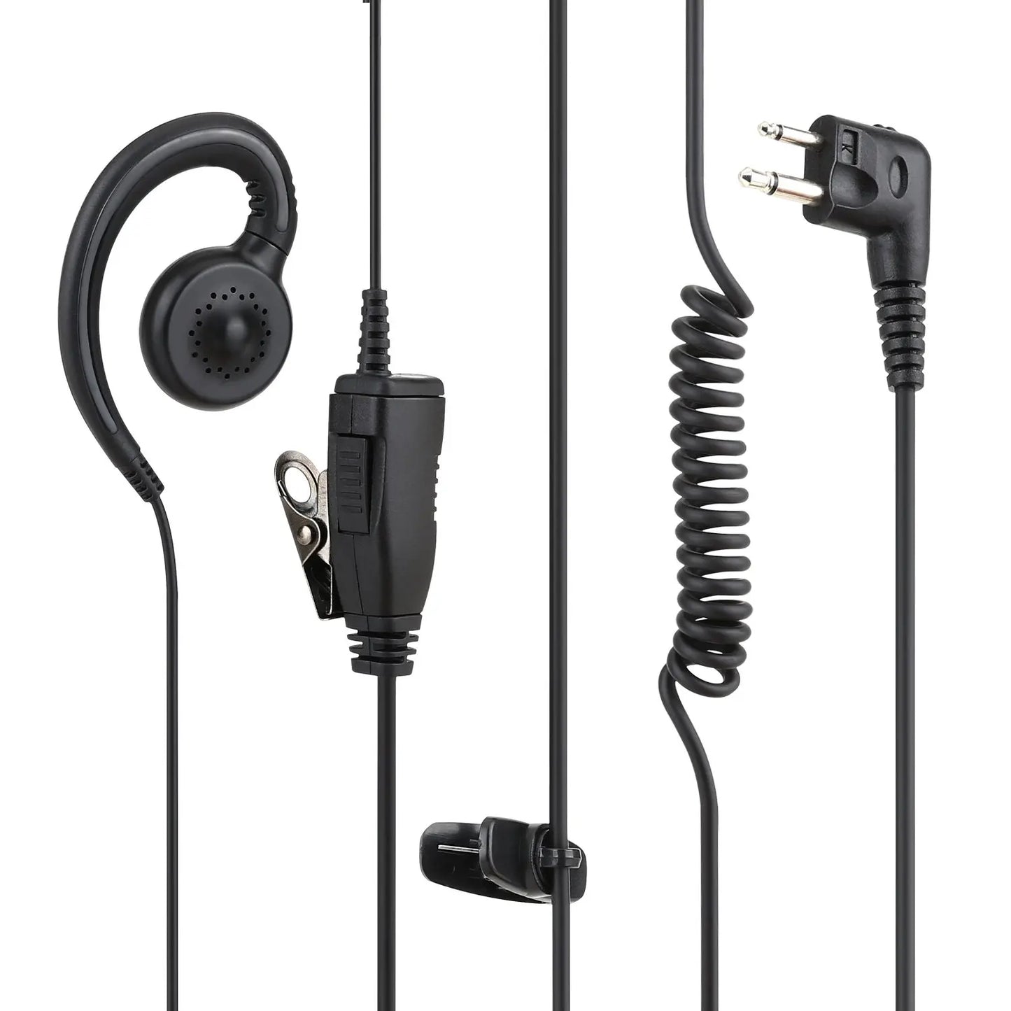 earpiece headset with PTT for Motorola R2 DP1400 EP450 DEP450 CP040 CP140 CP180 XTN446 BPR40 CLS446 CLS1110 CLS1410  radios RISE DEFENSE SYSTEMS.AI PRODUCTS