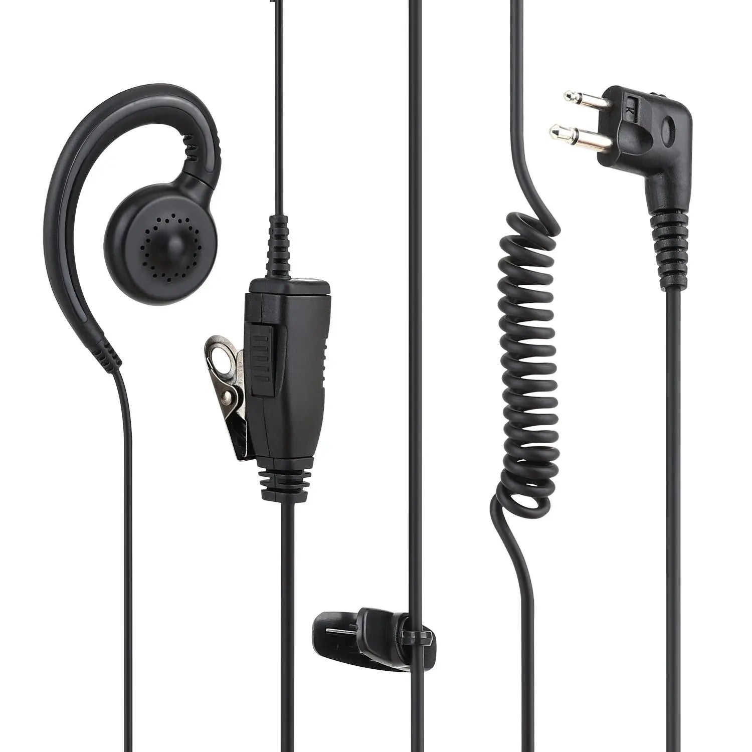 earpiece headset with PTT for Motorola R2 DP1400 EP450 DEP450 CP040 CP140 CP180 XTN446 BPR40 CLS446 CLS1110 CLS1410  radios RISE DEFENSE SYSTEMS.AI PRODUCTS