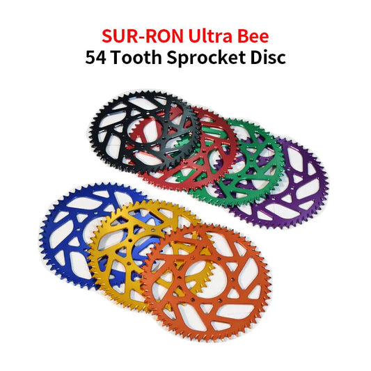 For SUR-RON Ultra Bee 54 Tooth Sprocket Disc Sur Ron E-bike Off-road Motorcycle Accessories Surron SUR RON RISE DEFENSE SYSTEMS.AI PRODUCTS