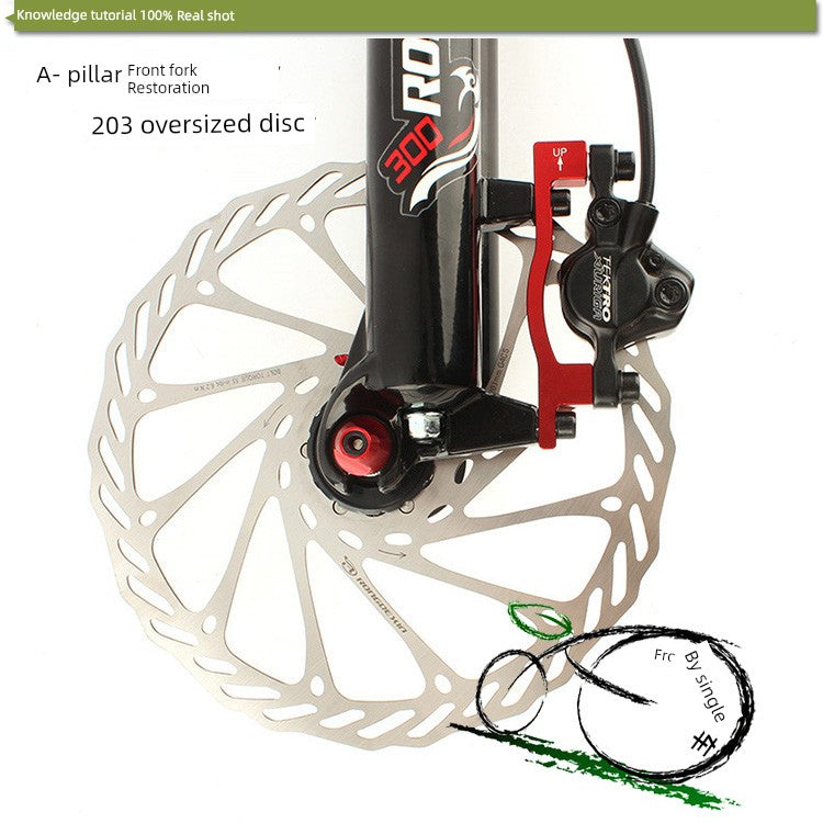 Mountain Bike B Column Frame Restoration 203mm Disc Clamp Adapter a Column Front Fork Restoration 8-Inch Plate Brake Block RISE DEFENSE SYSTEMS.AI PRODUCTS