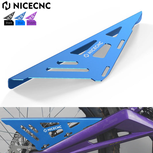 NICECNC Electric Dirt Bike Rear Chain Guard Protector Sprocket Cover Case Saver For Surron Light Bee X S L1E Segway X160 X260 RISE DEFENSE SYSTEMS.AI PRODUCTS