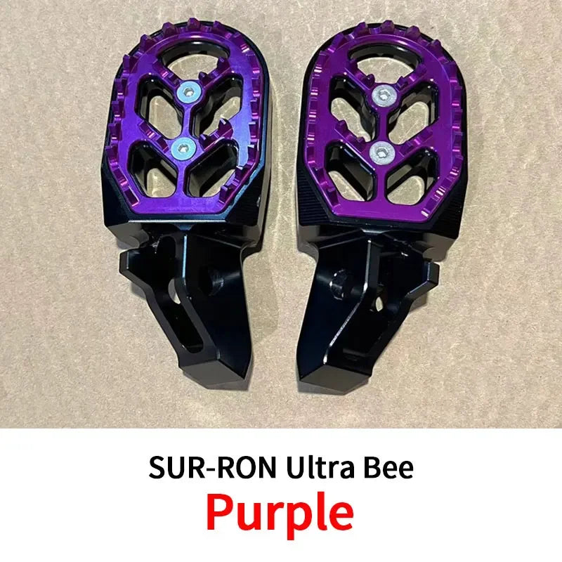 For SURRON Ultra Bee Left And Right pedal Kit  Off-road Dirtbike sur ron modified pedal Accessories SUR-RON RISE DEFENSE SYSTEMS.AI PRODUCTS