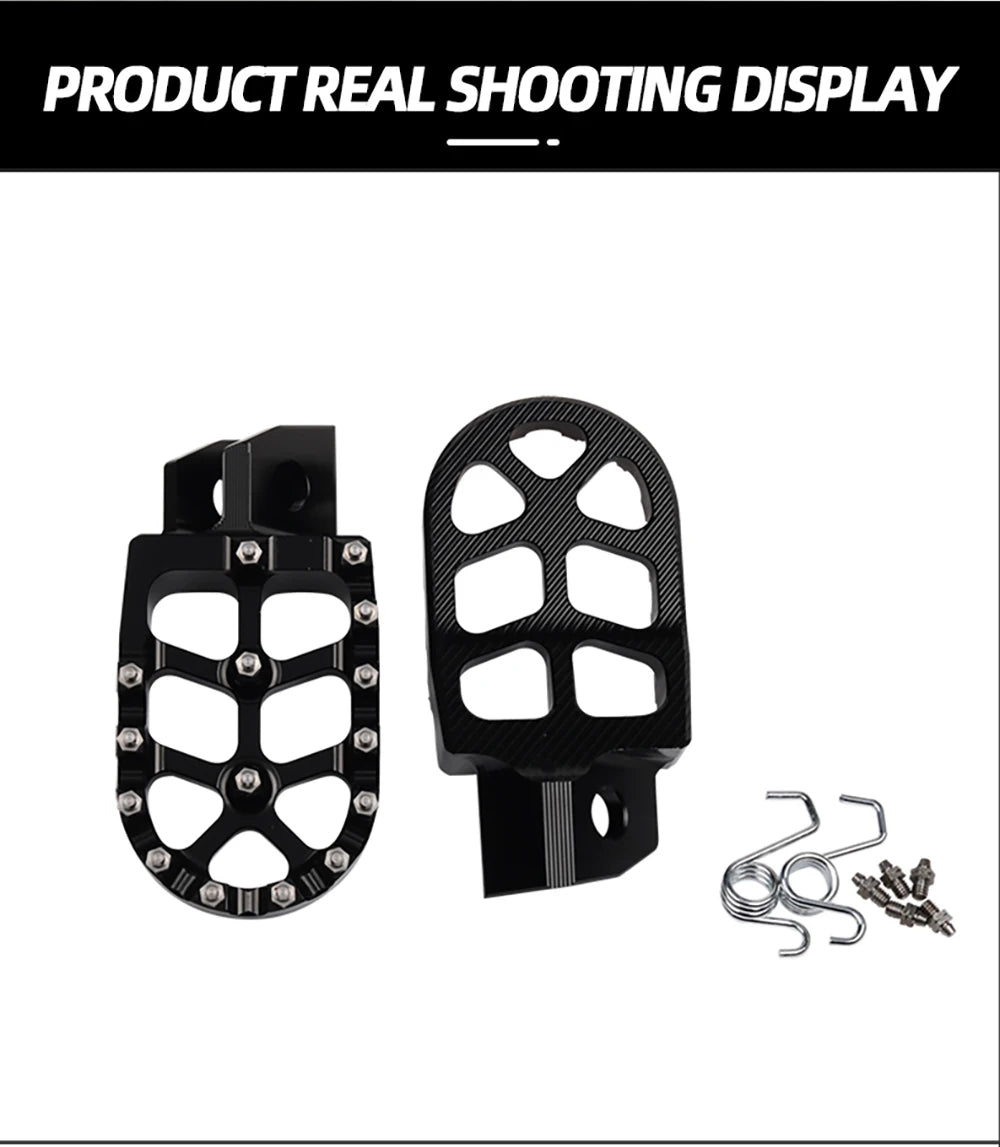 Motorcycle FootRest Footpegs Foot Pegs Pedal For YAMAHA TTR 90 110 125 250 TTR250 YZ80 YZ125 YZ250 YZ WR 200 250 500 Accessories RISE DEFENSE SYSTEMS.AI PRODUCTS