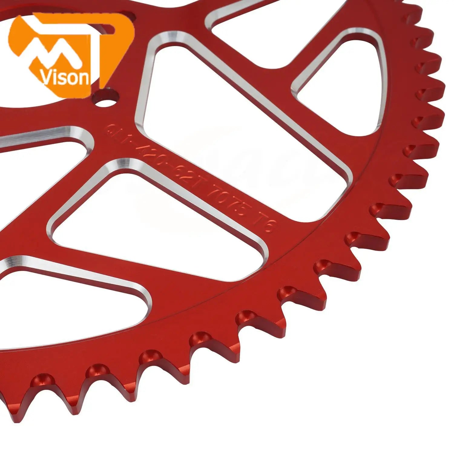 Motorcycle 7075 Aviation Aluminum Alloy 58T 62T Chain Sprocket For Sur Ron Surron Lightbee S X Segway X160 X260 Talaria Sting RISE DEFENSE SYSTEMS.AI PRODUCTS