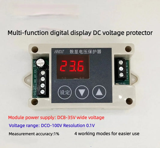 Digital Display Voltage Comparator/0-100V Voltage Measurement/overvoltage and Undervoltage Over-limit Protection RISE DEFENSE SYSTEMS.AI PRODUCTS
