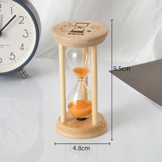 5 Minutes New Wooden Hourglass Mini Desktop Decoration Sand Clock Creative Timers Sandglass Hourglass Kitchen For Kids Gift RISE DEFENSE SYSTEMS.AI PRODUCTS