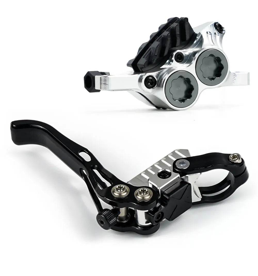 IIIPRO Vertical Cylinder MTB Brake 4 Piston Hydraulic Disc Brake Bicycle for Full Internal Cable Layout AM DH Mountain Bike NEW RISE DEFENSE SYSTEMS.AI PRODUCTS