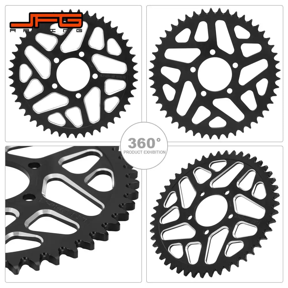 Motorcycle 48T 54T 60T 7075 Aviation Aluminum Alloy Rear Chain Sprocket For Surron Sur-Ron Sur Ron Lightbee X S Segway X160 X260 RISE DEFENSE SYSTEMS.AI PRODUCTS