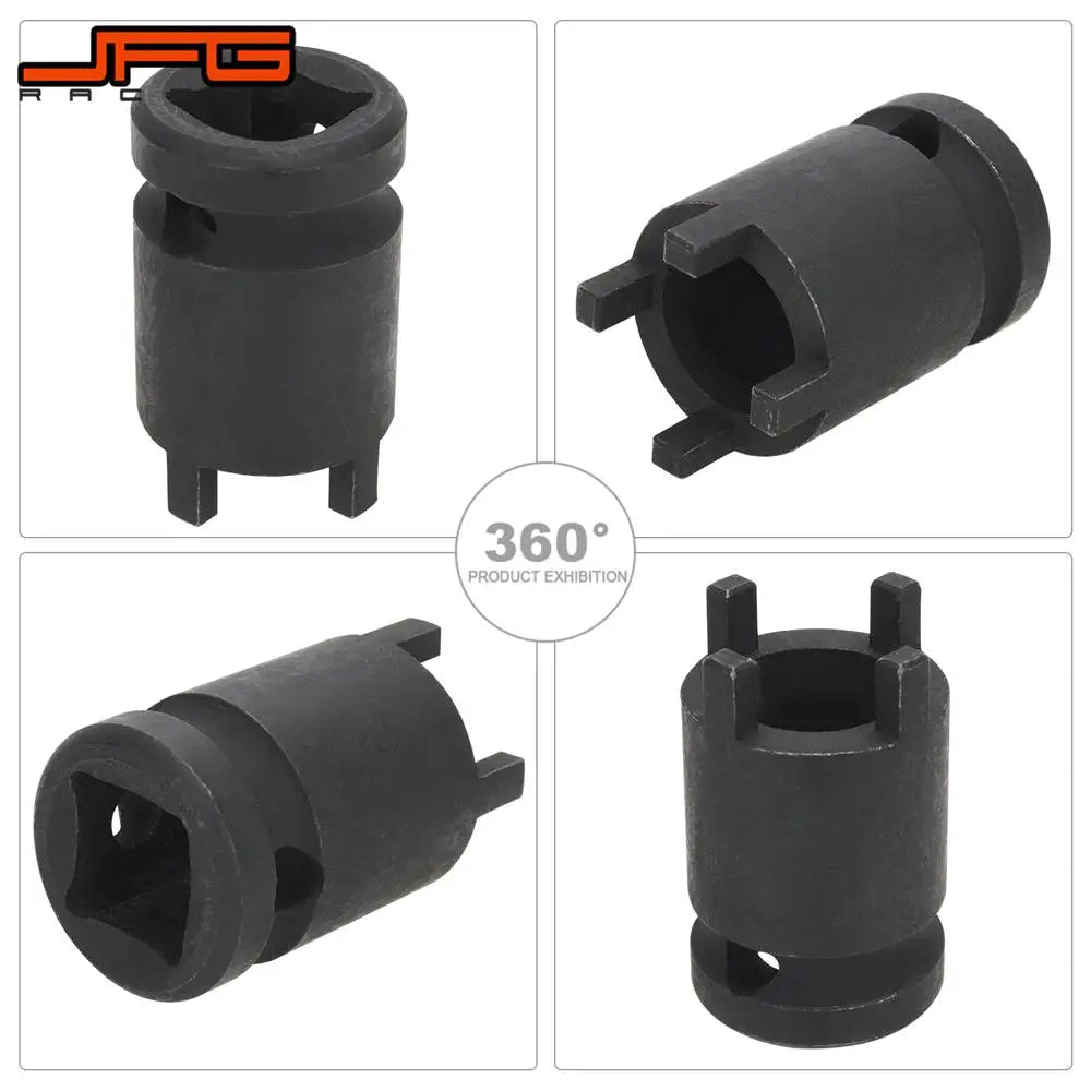 Motorcycle Repair Tool Lock Nut Removal Tool 4-Pin Spanner Socket Wrench For Sur Ron Sur-Ron Surron Lightbee Light Bee X S RISE DEFENSE SYSTEMS.AI PRODUCTS