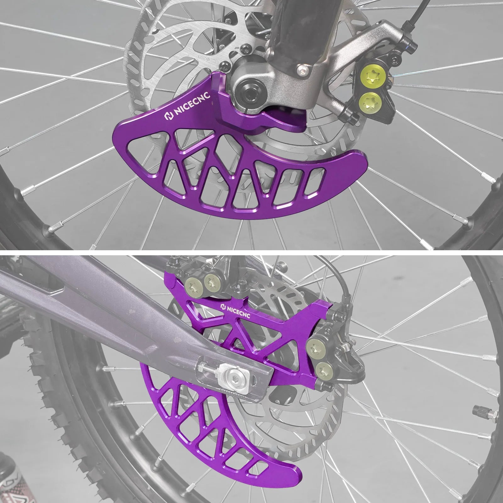 Front Rear Brake Disc Guard & Front Fork Leg Guards For Surron Light Bee X S L1E Sur-ron Segway X160 X260 Electric Dirt Bike RISE DEFENSE SYSTEMS.AI PRODUCTS