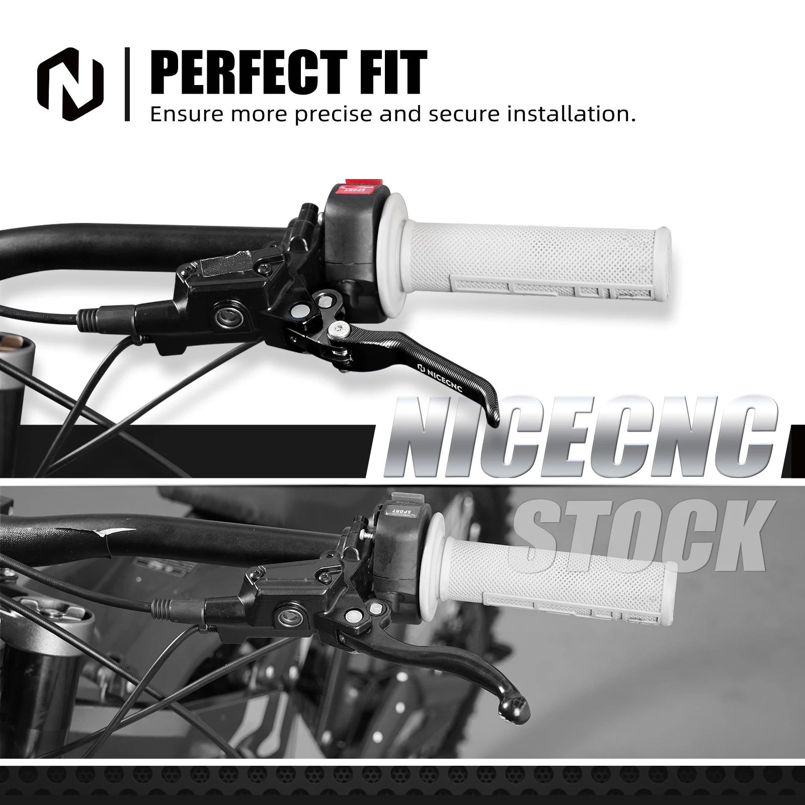 For Surron Light Bee X S L1E Digital Display Relocation Bracket Front Rear Brake Levers For Segway X160 X260 Electric Dirt Bike